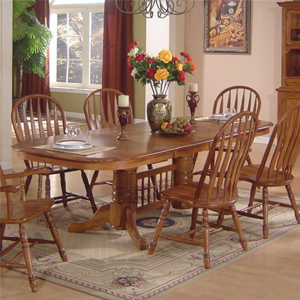 Oak Dining Room Set BRIZADODIA